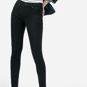 Mid Rise Black Jean Leggings (0s)